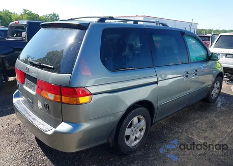 2002 Honda Odyssey Ex из США, поврежденный, VIN 5FNRL18632B009809